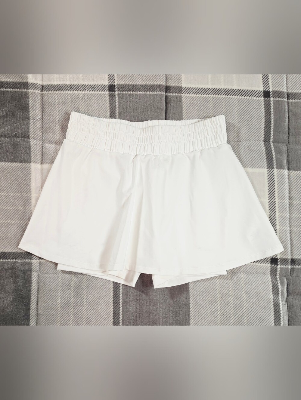 Prince White Girls Athletic Skort with Elastic Waist(250F-46)